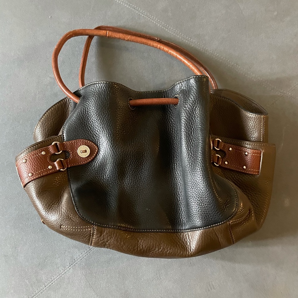 Cole Haan tri color leather shoulder bag